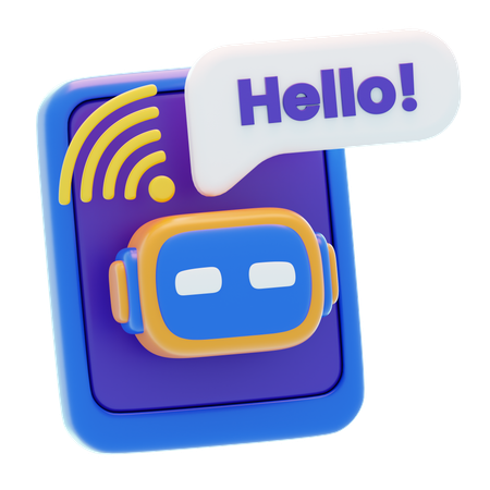 AI Chatbot  3D Icon