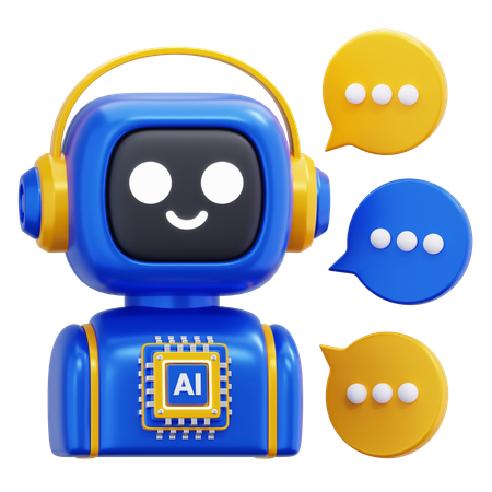 AI CHATBOT  3D Icon