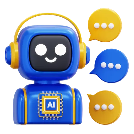 AI CHATBOT  3D Icon