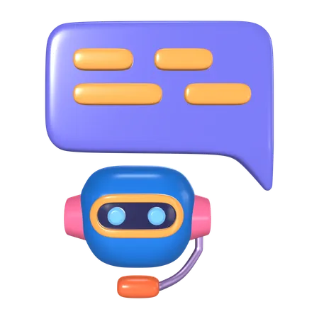 AI Chatbot  3D Icon