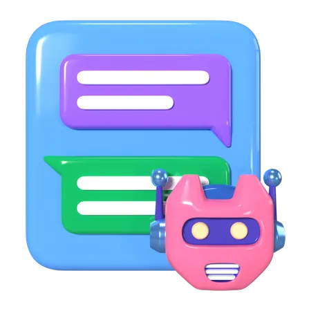 AI Chatbot  3D Icon