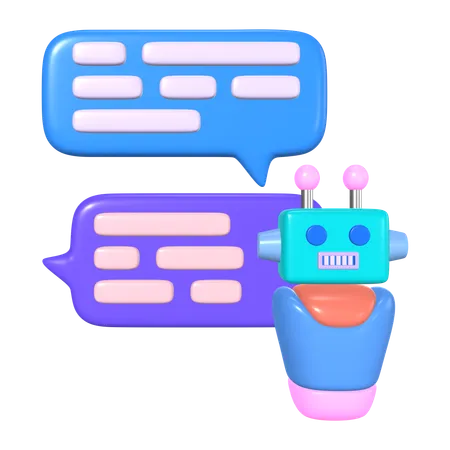 AI Chatbot  3D Icon