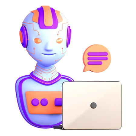 AI Chatbot  3D Icon