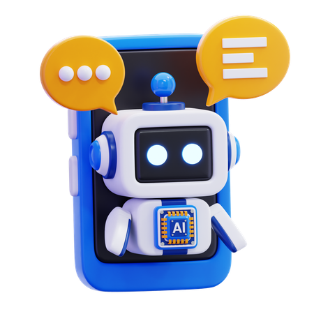 AI Chatbot  3D Icon