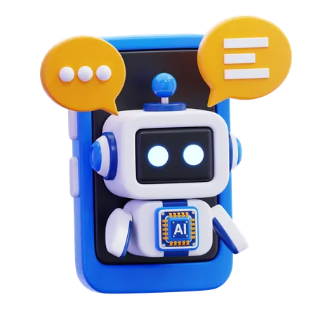 AI Chatbot  3D Icon