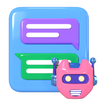 AI Chatbot  3D Icon