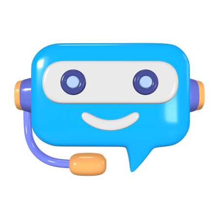 AI Chatbot  3D Icon