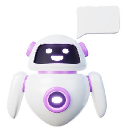 Du hast einen Chatbot  3D Icon