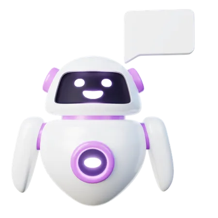 Ilustracao 3 D Do AI Chatbot 3D Icon