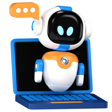 AI Chatbot App  3D Illustration