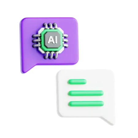 Ai Chatting  3D Icon