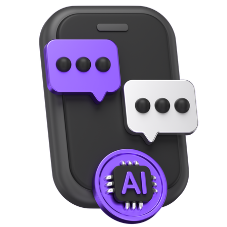 Ai Chatting  3D Icon