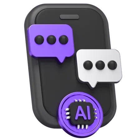 Ai Chatting  3D Icon