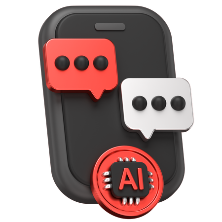 Ai Chatting  3D Icon