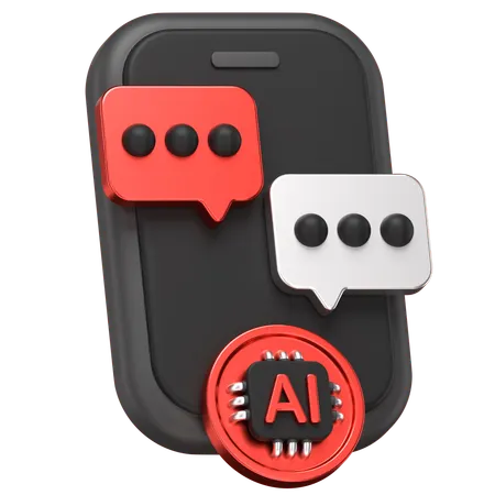 Ai Chatting  3D Icon