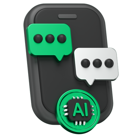 Ai Chatting  3D Icon