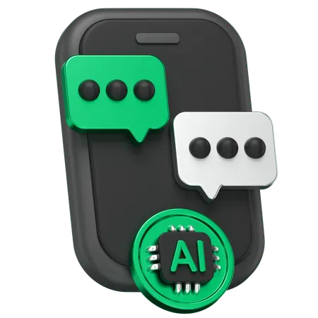 Ai Chatting  3D Icon