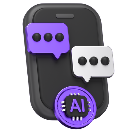 Ai Chatting  3D Icon