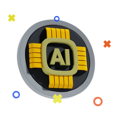 Ai Chip 3 D Icon And Illustration 3D Icon