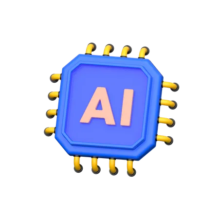 An AI Chip 3 D Icon Is A Three Dimensional Graphical Representation Used In Digital Interfaces To Symbolize Hardware Components Specifically Designed For Artificial Intelligence Processing This Icon Typically Combines Visual Elements Of A Microchip Or Processor With AI Related Symbols Such As A Brain Or Neural Network Pattern Rendered In Three Dimensions To Add Depth And Realism When Users Encounter The AI Chip 3 D Icon It Signifies An Association With Advanced Computing Technology AI Hardware Or Machine Learning Processors Providing A Clear And Recognizable Indicator For Related Applications Or Services AI Chip 3 D Icons Are Commonly Found In Tech Applications AI Development Platforms Hardware Configuration Tools And Educational Resources Where They Serve As Visual Cues For Users To Access Information About AI Hardware Configure AI Systems Or Learn About AI Processing Capabilities 3D Icon