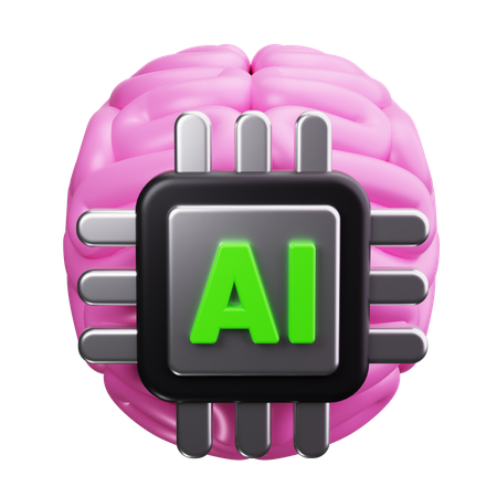 Ai chip  3D Icon