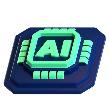 Ai chip  3D Icon