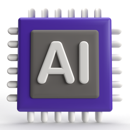 Ai chip  3D Icon