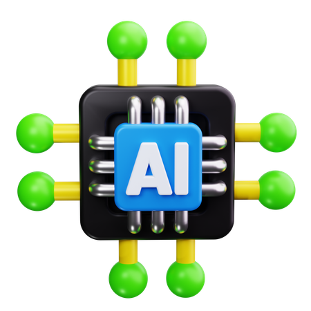 Ai chip  3D Icon