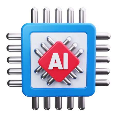 Ai chip  3D Icon