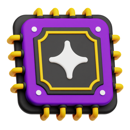 Ai chip  3D Icon