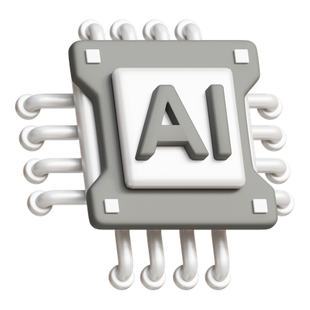 Ai chip  3D Icon