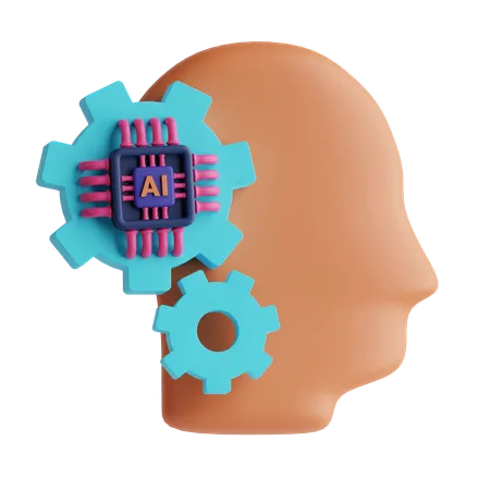 Ai Chip  3D Icon