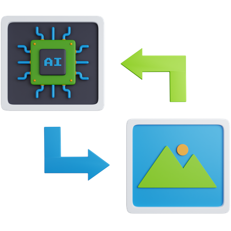 Ai Chip  3D Icon