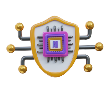 Ai Chip  3D Icon