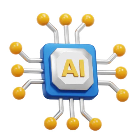 AI CHIP  3D Icon