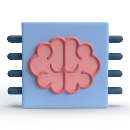 AI Chip  3D Icon