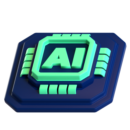 Ai chip  3D Icon