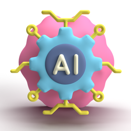 AI Chip  3D Icon