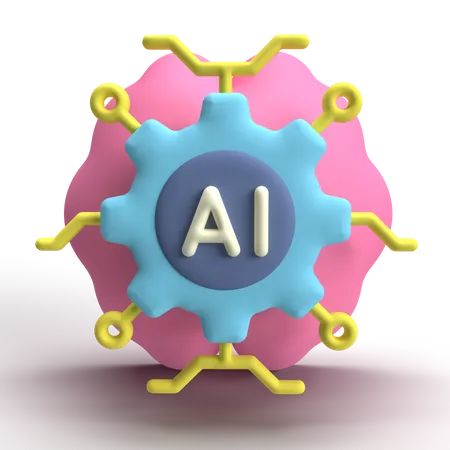 AI Chip  3D Icon