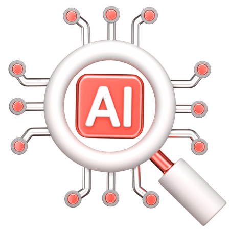 Ai Chip  3D Icon