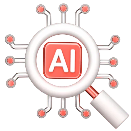 Ai Chip  3D Icon