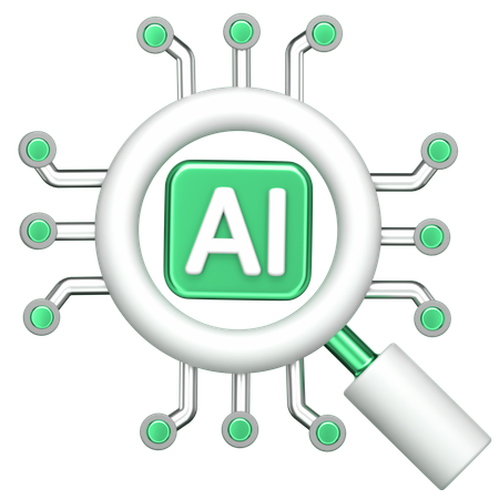 Ai Chip  3D Icon
