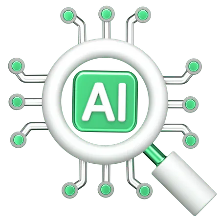Ai Chip  3D Icon