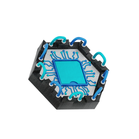 Ai Chip  3D Icon