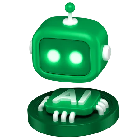 Ai Chip  3D Icon