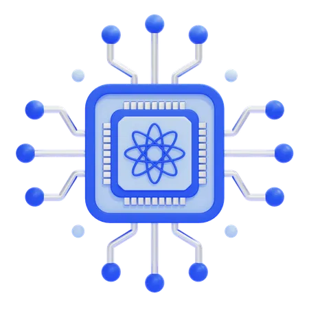 Ai Chip  3D Icon