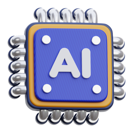 AI CHIP  3D Icon