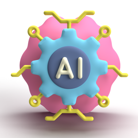 Ai chip  3D Icon