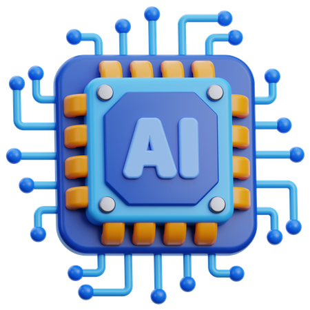 Ai chip  3D Icon