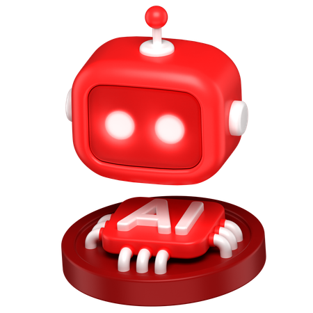 Ai Chip  3D Icon